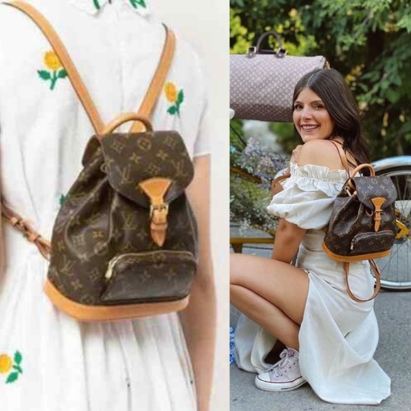💕DISCONTINUED Very Rare Backpack LOUIS VUITTON Montsouris MINI Monogram - Picture 16 of 16
